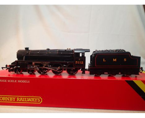Hornby OO, R840, black five, 5112, LMs black, excellent condition, no paperwork, box with wear. UK P&amp;P Group 1 (£16+VAT f