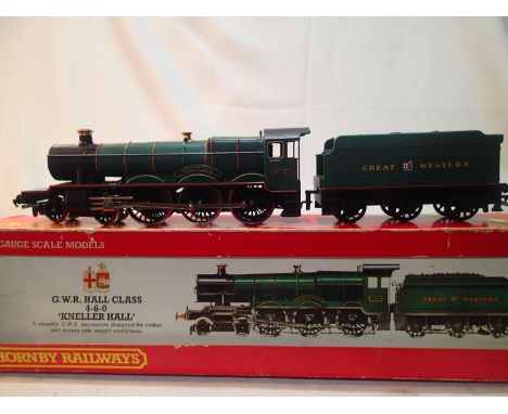 Hornby OO, R761, Hall class, 5934, Kneller Hall, GWR green, excellent condition, box is fair. UK P&amp;P Group 1 (£16+VAT for