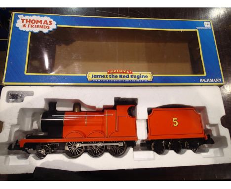 G scale Bachmann James the red engine, excellent condition, box with wear. UK P&amp;P Group 3 (£30+VAT for the first lot and 