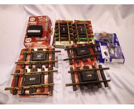 G scale L.G.B track electricals, two 10151 track insulated pieces, T&amp;K, two 10151 track insulated pieces, T&amp;K, two 10