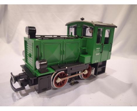 G scale L.G.B 92490, 0.4.0 diesel locomotive, green, 92490, excellent condition, box with wear. UK P&amp;P Group 3 (£30+VAT f