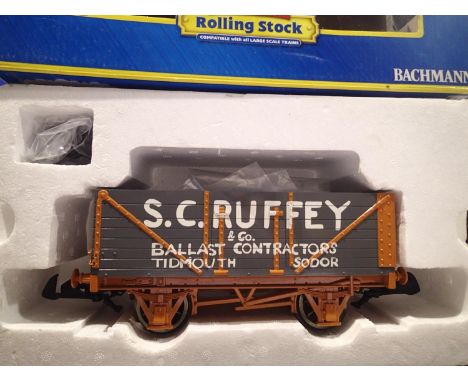 G scale Bachmann Thomas &amp; Friends, 98010, S.C Ruffey wagon, excellent condition, box with wear. UK P&amp;P Group 2 (£20+V