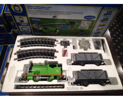 G scale Bachmann Percy and the Troublesome Trucks, excellent condition, missing DVD, box with wear. UK P&amp;P Group 3 (£30+V