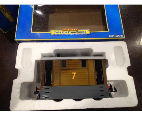 G scale Bachmann Toby the tram engine, excellent condition, missing one coupling spring, box with wear. UK P&amp;P Group 3 (£