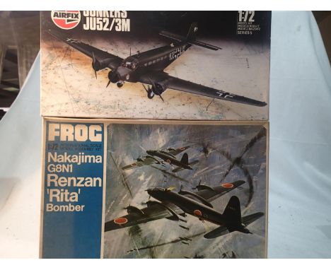 Two 1/72 scale aircraft kits, started, appears complete but unchecked. UK P&amp;P Group 1 (£16+VAT for the first lot and £2+V