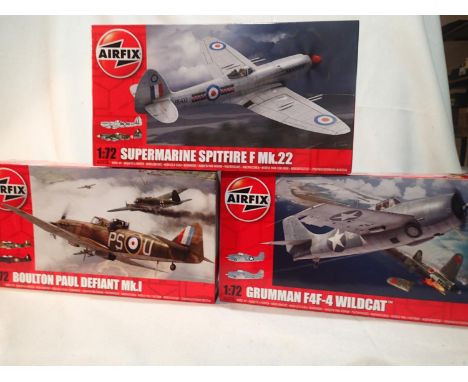 Three Airfix 1/72 scale aircraft kits, as new, storage wear to boxes. UK P&amp;P Group 1 (£16+VAT for the first lot and £2+VA