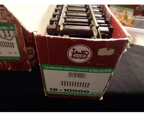G scale L.G.B 10000 box of twelve 300mm straight track.UK P&amp;P Group 3 (£30+VAT for the first lot and £8+VAT for subsequen