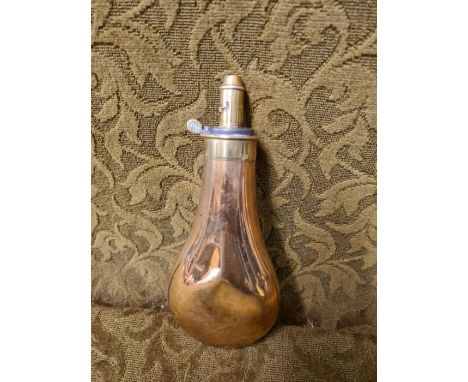 Bartram & Co. brass powder flask.