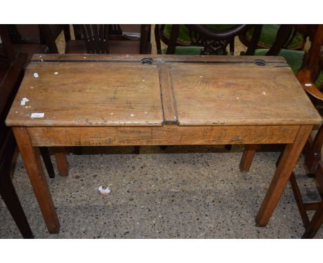 Vintage double school desk