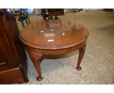 An early 20th Century circular mahogany card table