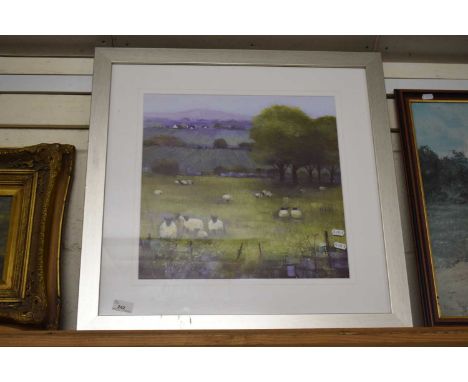 Debbie Neill - Beyond the Trees, coloured print