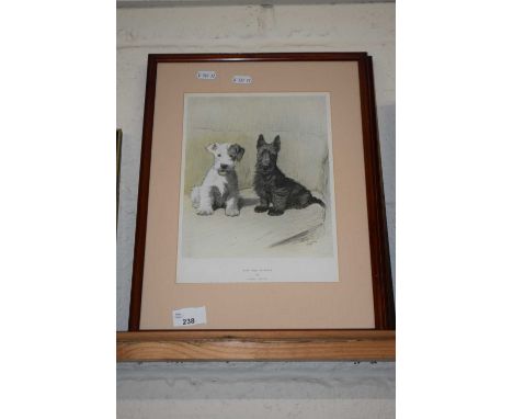 Cecil Alldon, coloured print The Two Scamps and further print The Two Friends (2)