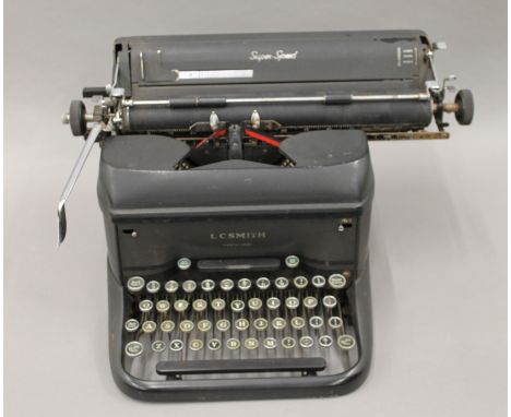 A vintage Smith's typewriter. 