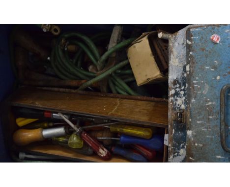 A quantity of vintage tools, etc.