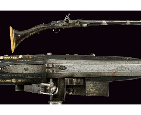 A fine snaphaunce flintlock moukala dating: second quarter of the 19th Centuryprovenance: MoroccoSmooth, three-stage, 13 mm c