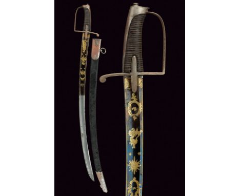 A Hussar's sabre dating: mid-19th Centuryprovenance: Eastern EuropeWide, curved, single -and false-edged blade, with fuller (