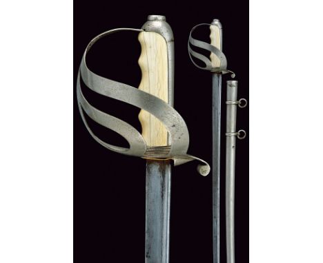 A 1888 model general's sabre dating: circa 1900provenance: ItalySlightly curved, single-edged blade with jelman, the base mar