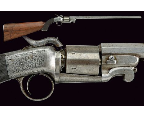 A rare and interesting percussion revolving-carbine by Reilly dating: third quarter of the 19th Centuryprovenance: EnglandOct