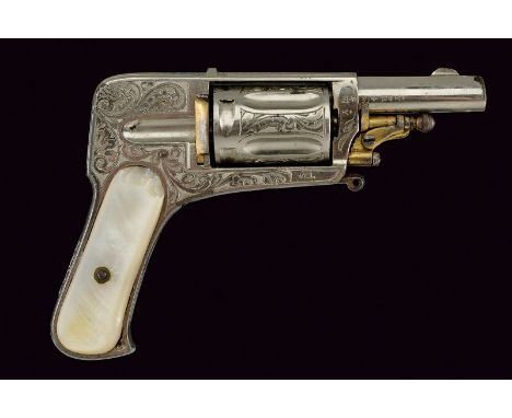 A fine Velodog type revolver dating: last quarter of the 19th Centuryprovenance: BelgiumShort, round, rifled, 6 mm cal. barre