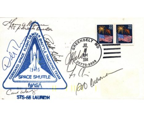 Astronauts Robert D. Cabana, Commander, James D. Halsell Jr., Pilot, Richard J. Hieb, Payload Commander, Carl E. Walz, Missio