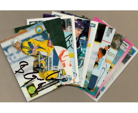 Ice Hockey signed trading card collection includes 10, great names such as Igor Fedulov, Anatoli Fedotov, Jim Fahey, Robert E