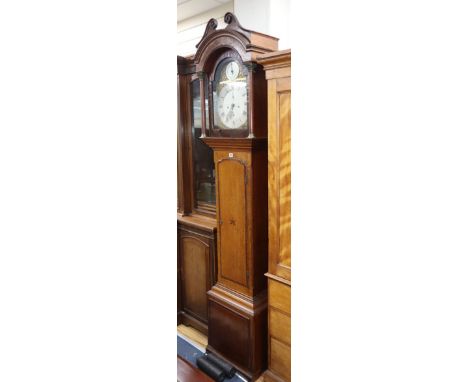 A George III eight day longcase clock by Coxworthy of Plymouth H.240cm