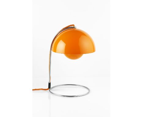 Verner Panton (1926-1998)  Flowerpot lamp, circa 1969 stove enamelled by Louis Poulsen, Denmark 34cm high.