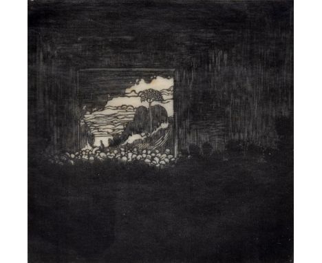Edward Henry Gordon Craig (1872-1966) Landscape clearing, 1924 monogrammed and dated in pencil (in the margin) etching 14cm x