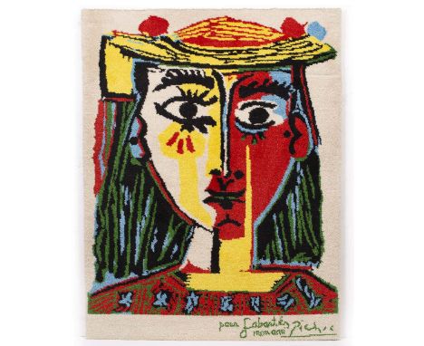 Pablo Picasso (1881-1973) for Desso 'Portrait de Femme au Chapeau à Pompons et au Corsage Imprimé' 31/500, wool pile carpet 9