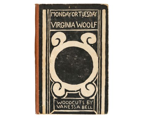 Woolf (Virginia). Monday or Tuesday, with woodcuts by Vanessa Bell, 1st edition, Hogarth, 1921, 4 full-page woodcuts by Bell 