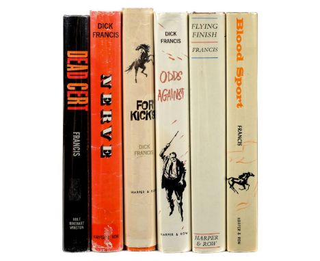 Francis (Dick). Dead Cert, 1962; Nerve, 1964; For Kicks, 1965; Odds Against, 1965; Flying Finish, 1966; Blood Sport, 1967, 1s
