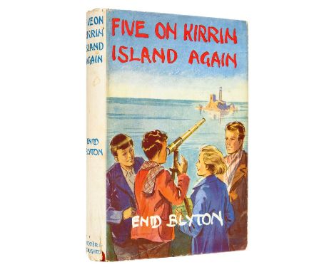 Blyton (Enid). Five on Kirrin Island Again, first edition, Hodder &amp; Stoughton, 1947, colour frontispiece, tinted plates a