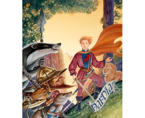 Skilleter (Andrew, b.1948). Original artwork for Prince Caspian, The Chronicles of Narnia, by C.S. Lewis, 1994, acrylics on a