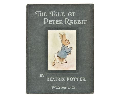 Potter (Beatrix). The Tale of Peter Rabbit , 1st trade edition, Warne, [1902], early issue with 'wept' for 'shed' on p.51, th