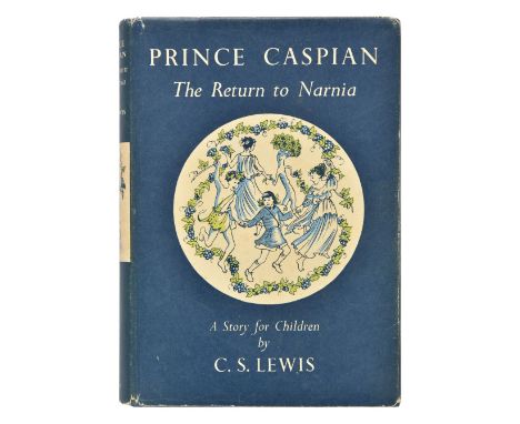 Lewis (C.S.) Prince Caspian, 1st edition, 1951, colour frontispiece and illustrations by Pauline Baynes, one or two light spo