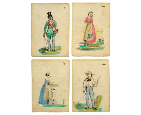 Card Game. The Improved and Illustrated Game of Doctor Busby, published by W. and S.B. Ives, Salem, Mass., circa 1843 or slig