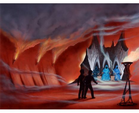 Skilleter (Andrew, b.1948). Original artwork for The Grey King , The Dark Is Rising Sequence, by Susan Cooper, 1992, acrylics