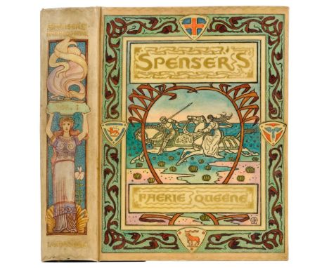 Chivers-style binding. The Faerie Queene by Edmund Spenser, Pictured and Decorated by Louis Fairfax-Muckley, with an introduc