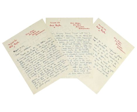 Blyton (Enid, 1897-1968). Autograph letter signed, 'Enid Blyton', Enid Blyton Green Hedges letterhead, 14 August 1949, to [Ro