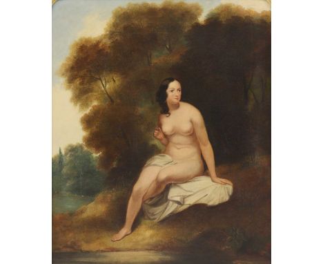 Circle of William Edward Frost (1810-1877)A nude in a landscapeoil on canvas65 x 52cmCondition ReportThe canvas is lined. The