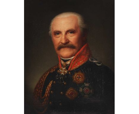 Attributed to Friedrich Carl Gröger (German, 1766-1838)Portrait of Field-Marshal Prince Gebhard von Blücher (1742-1819), bust