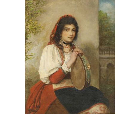 John Robert Dicksee (1817-1905)'Il Riposo'signed and dated 'J R Dicksee/1870' verso, inscribed with title, oil on canvas46 x 