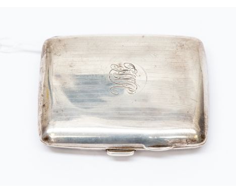 Silver Birmingham 1919 cigarette case, approx 94gms
