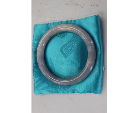 Grey jade wrist bangle