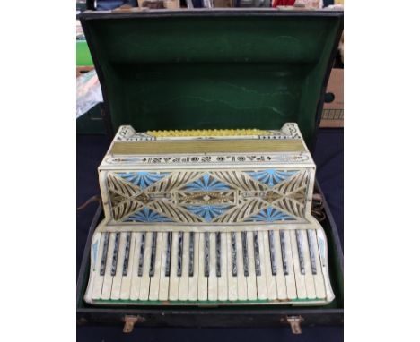 A Paolo Soprani 120 bass piano accordian