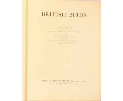 Book; 1930's British Birds by Kirkman and Jourdain, colour plates