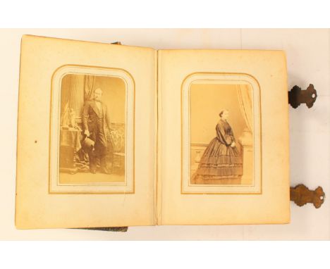 Album of cabinet cards / carte de visite, Victorian photographic portraits by Southwell, Browning, Winter Thompson, Mayall