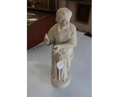 A W.H Goss Parian ware figurine of Lady after the Gelaners portraiture style