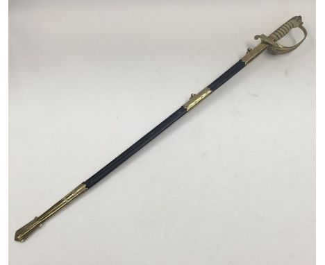 WW1 British Royal Navy Officers Sword by Wilkinson, named to Lancelot Newsome Baxter (D.O.B 06/10/1897), Appointed Midshipmen