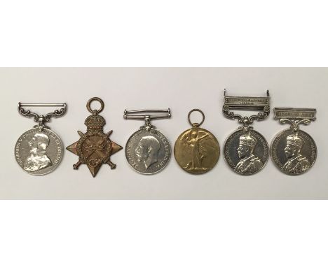 A WW1 Distinguished Conduct Medal / Long Service medal group, awarded to 39616 Battery Sergeant Major George Rowley RGA - Sgt